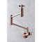 Kingston Brass KS810ZXAC Millennium Wall Mount Pot Filler Kitchen Faucet, Copper KS810ZXAC - alternate 7